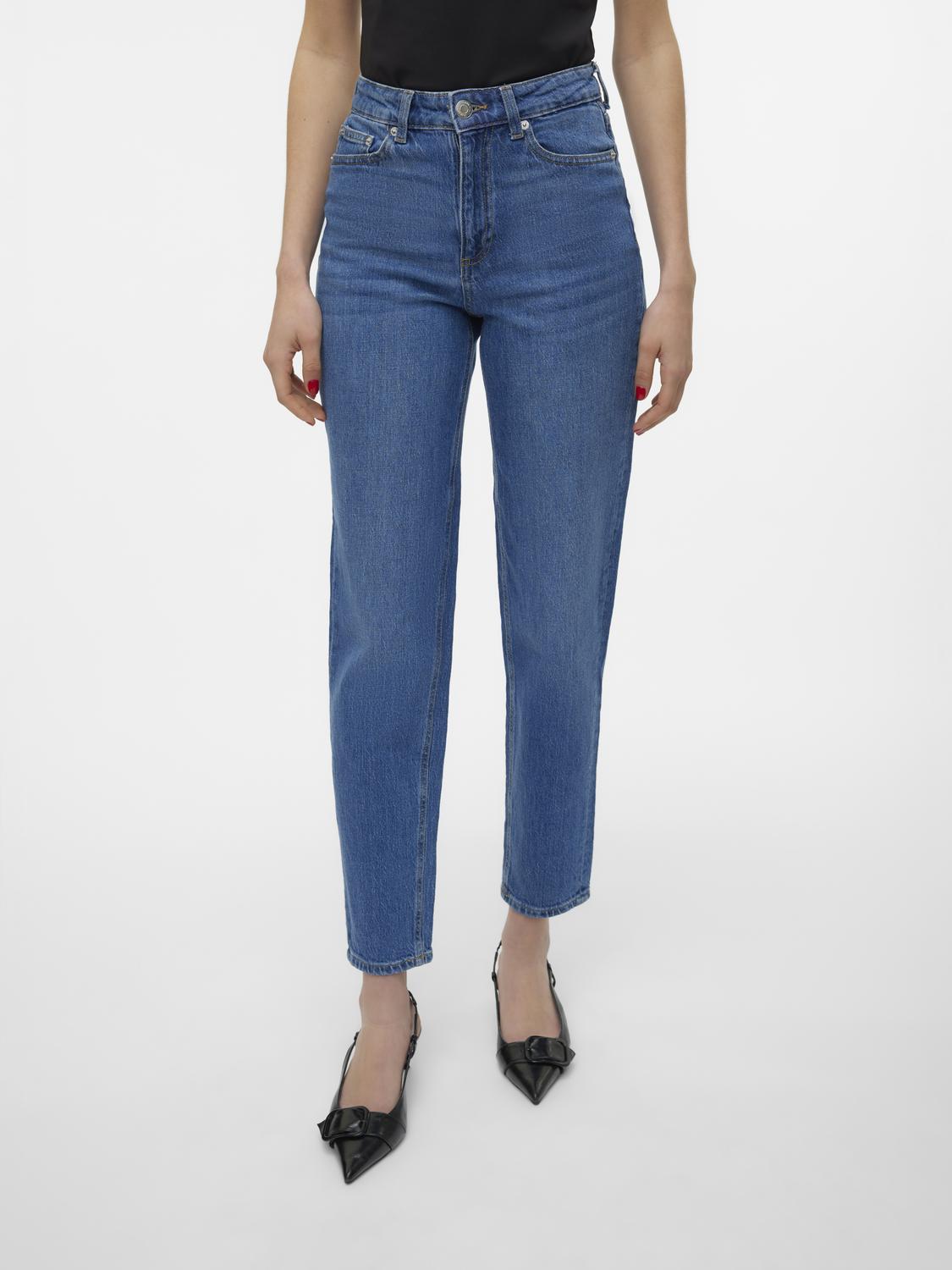 VMTESSA Mom Jeans - Medium Blue Denim
